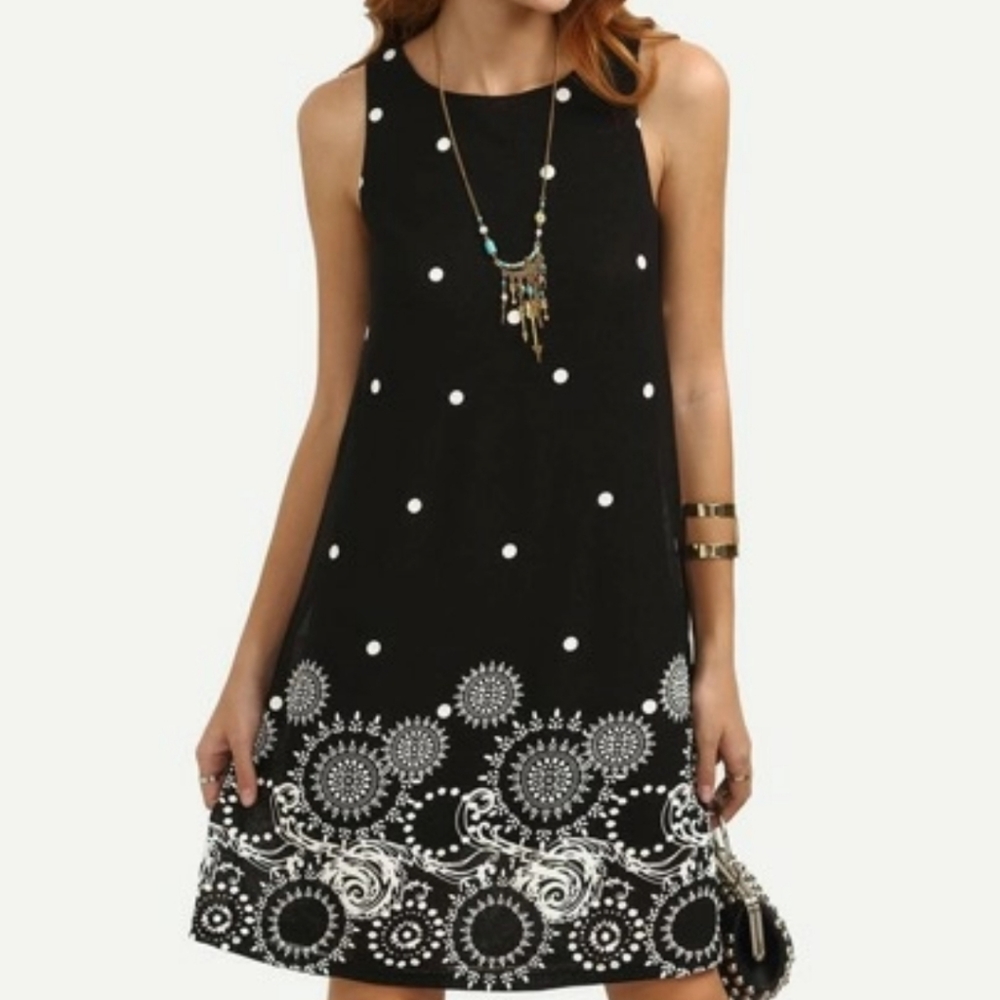 Shein Polka dot flowy dress